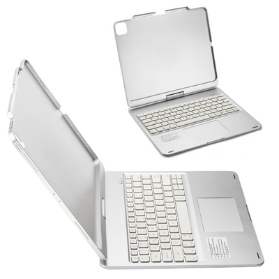 Apple iPad Pro 13-inch M4 (2024) 360° Rotating Wireless Touchpad Keyboard Flip Cover Case - i-Station Mobile Phone & Electronic Device Repair and Accessories