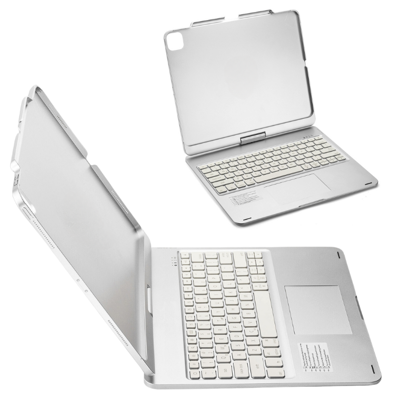 Apple iPad Pro 13-inch M4 (2024) 360° Rotating Wireless Touchpad Keyboard Flip Cover Case - i-Station Mobile Phone & Electronic Device Repair and Accessories