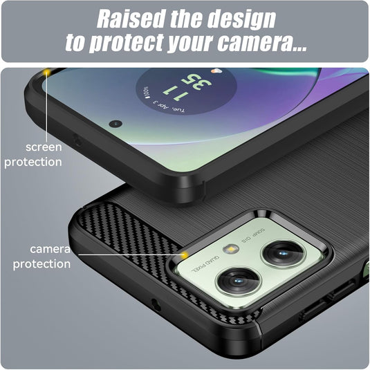 Motorola Moto G54 - Shield Shockproof Rugged Heavy Duty Case With 2PC 9H Glass Screen Protector