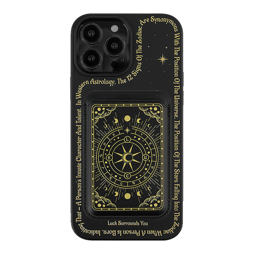 [Magsafe Compatible][With Card Holder] Apple iPhone 13 / Pro / Pro Max Constellation tarot card design style Shockproof Fashion Series Case