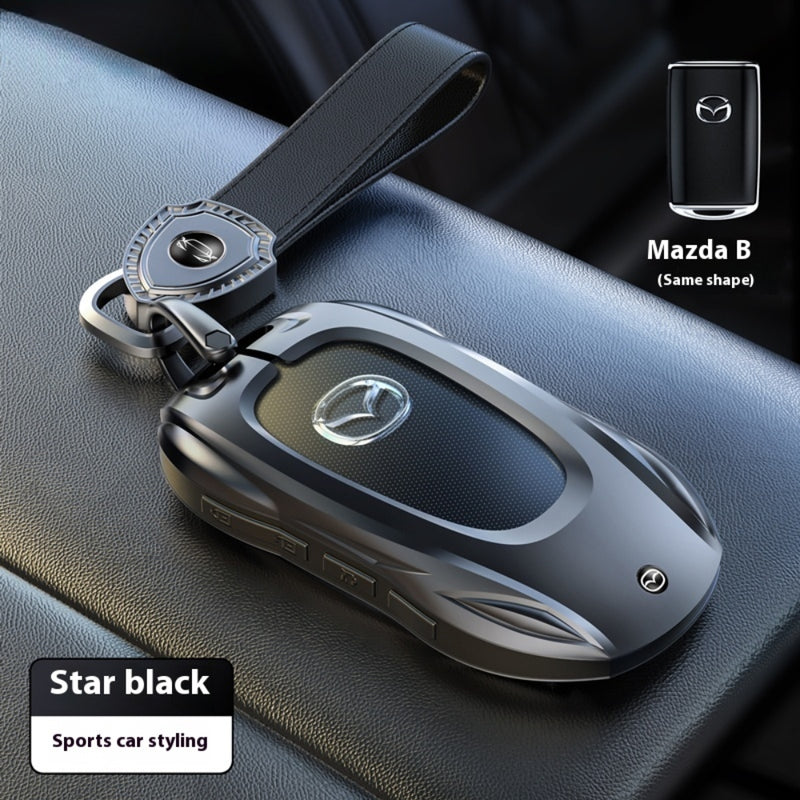 Load image into Gallery viewer, Mazda Stylish Metal Car Key Protective Case For CX-5, CX-3, CX-30, CX-8, MX-5, Mazda3,6
