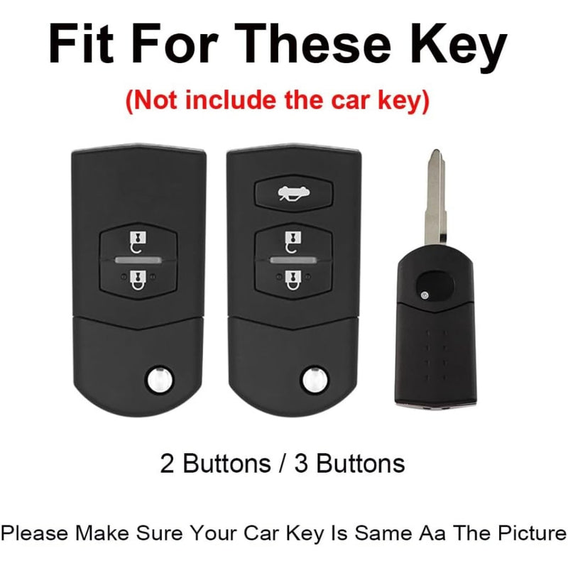 Load image into Gallery viewer, Mazda Zinc Alloy Leather Folding Key Case For Mazda 2, 3, 5, 6, CX-5, CX-7, CX-9, RX-8, MX-5
