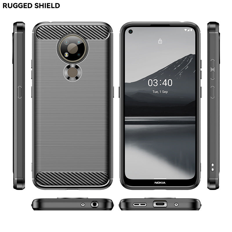 Load image into Gallery viewer, Nokia 3.4 - Shield Shockproof Rugged Heavy Duty Case With 2PC 9H Tempered Glass Screen Protector
