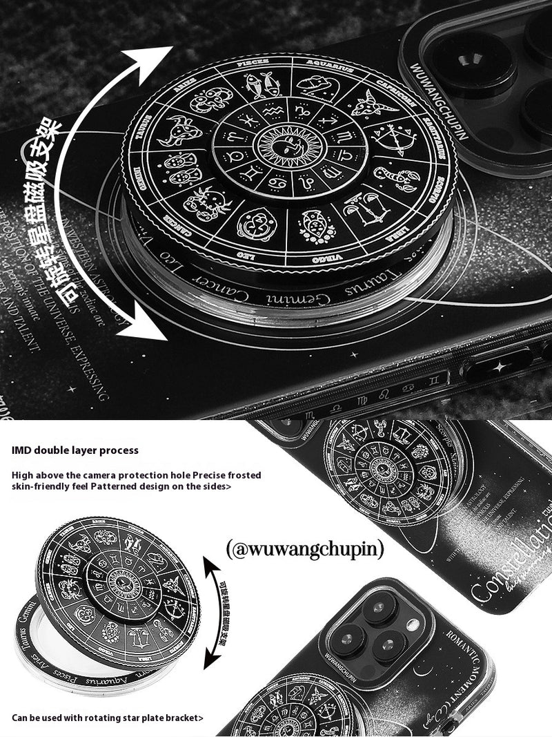 Load image into Gallery viewer, [Magsafe Compatible][With Stand] Apple iPhone 13/Pro/Pro Max cosmic zodiac design style rotating stand Shockproof Fashion Series Case
