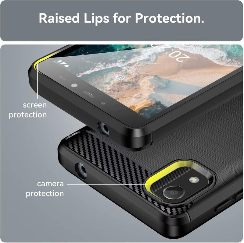 Load image into Gallery viewer, Nokia C2 2nd Edition - Shield Shockproof Rugged Heavy Duty Case With 2PC 9H Tempered Glass Screen Protector
