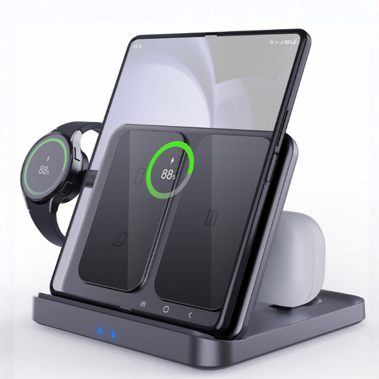 3-in-1 Wireless Charger for Samsung Galaxy Z Fold, Z Flip &iPhone Series - i-Station Mobile Phone & Electronic Device Repair and Accessories
