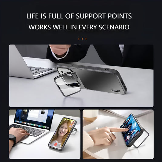 [With Lens Bracket] OPPO Find X10/Pro Max - Ultra-Thin Matte Shockproof Phone Case