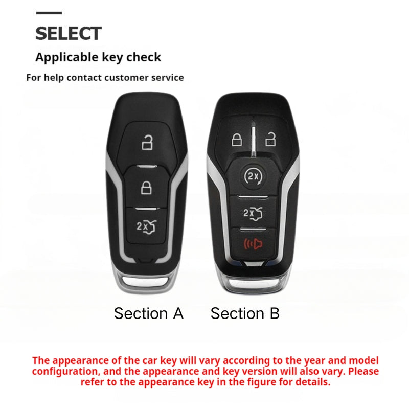 Load image into Gallery viewer, Ford High-Quality Suede Key Protective Case For Fusion, Mondeo, Mustang, Explorer, Edge, EcoSport
