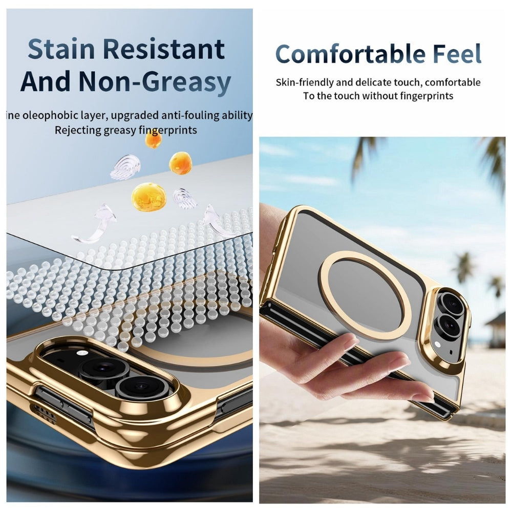 Apple iPhone Duo - Clear Plated Magnetic Integrated Film Phone Case - Polar Tech Australia