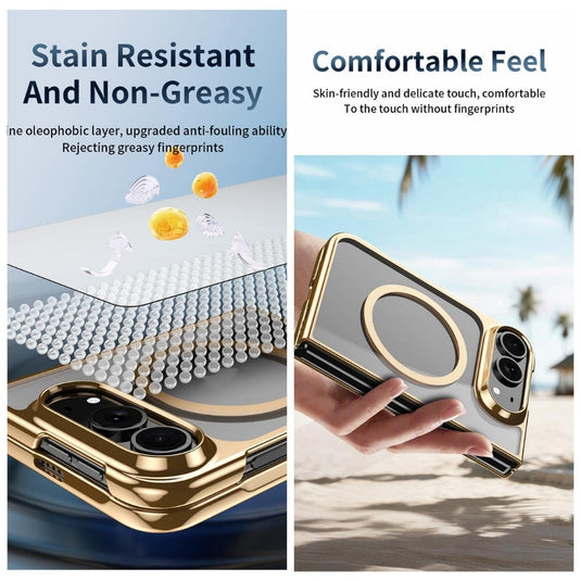 Apple iPhone Duo - Clear Plated Magnetic Integrated Film Phone Case - Polar Tech Australia
