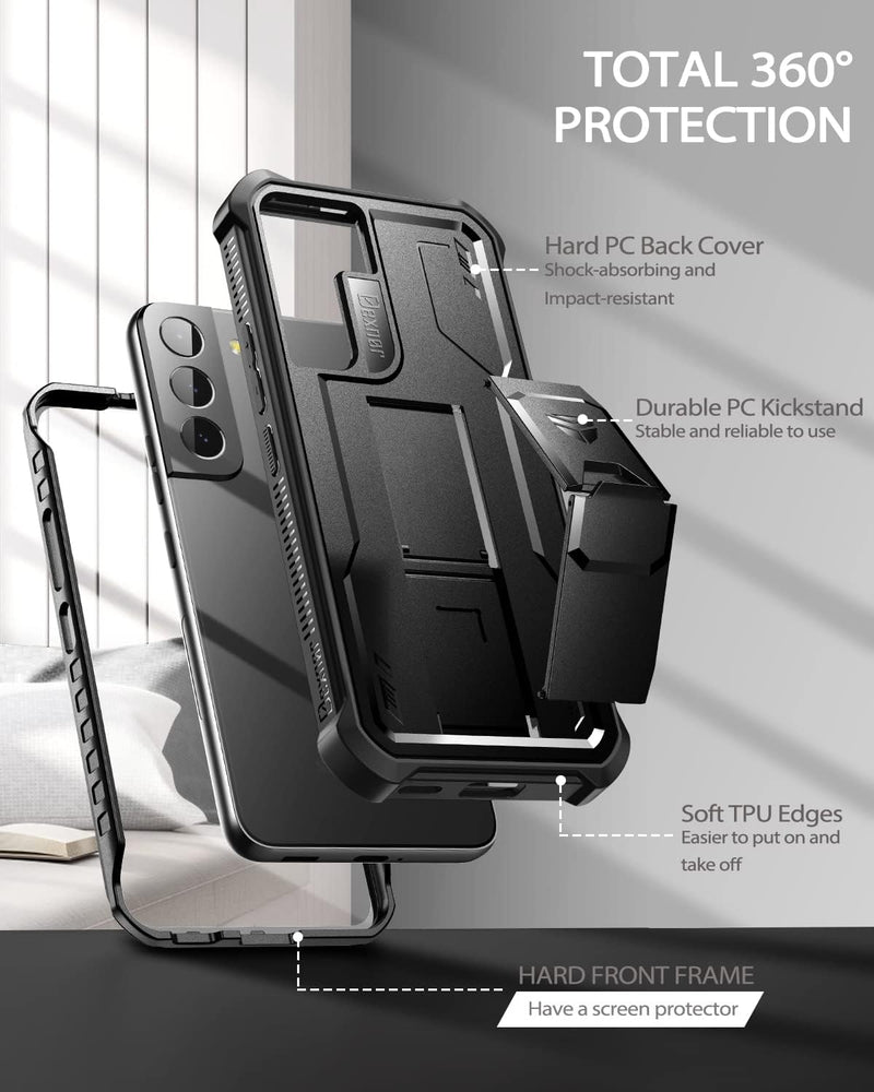 Load image into Gallery viewer, [Screen Protector &amp; Kickstand] Samsung Galaxy S22/S22 Ultra - Shockproof Rugged Case Full-Body Bumper Protective Heavy Duty Case
