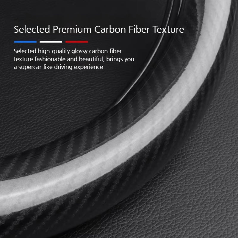 Load image into Gallery viewer, Lexus Leather &amp; Carbon Fiber Car Steering Wheel Covers for Lexus ES200, ES300H, RX350, NX200, UX260
