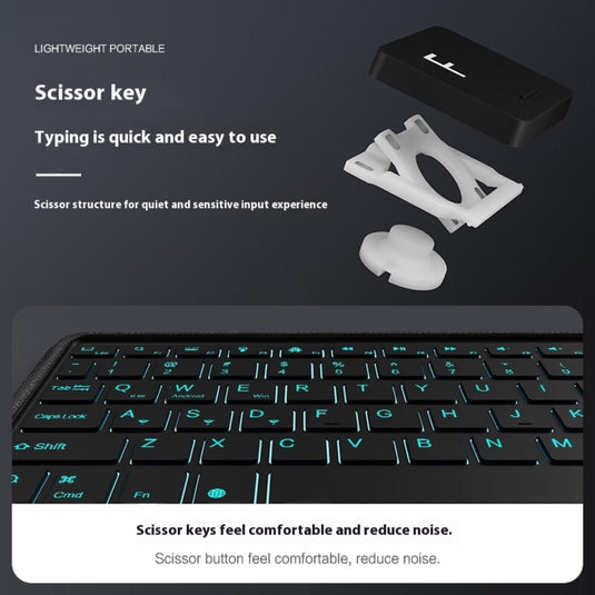 [With backlight] OPPO Pad Neo (OPD2302, OPD2303) - Detachable Smart Keyboard Case