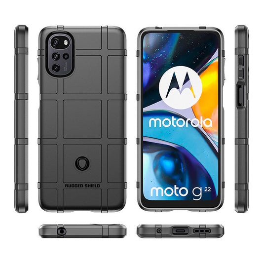 Motorola  Moto E32/32S - Shield Shockproof Rugged Heavy Duty Case With 2PC 9H Glass Screen Protector