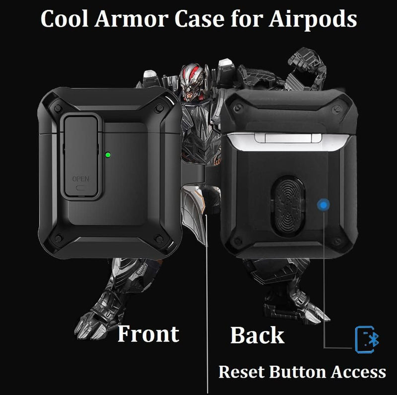 Load image into Gallery viewer, Apple AirPods 1/2 - Full Drop Protection Auto Pop-Up Lid Design Cover Heavy Duty Protecive Case
