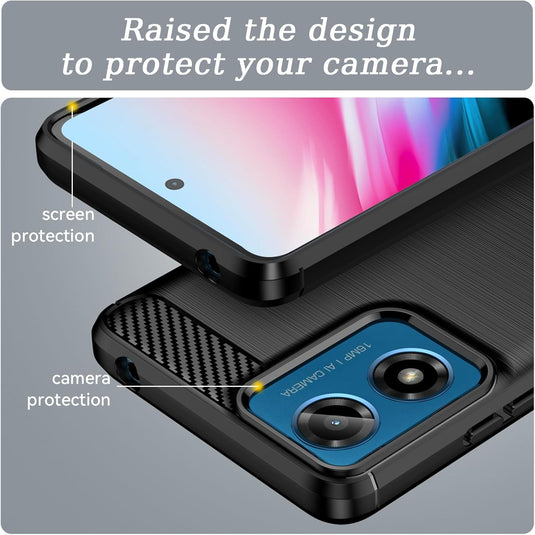 Motorola Moto G24/G24 Power/G04/G04s - Shield Shockproof Rugged Heavy Duty Case With 2PC 9H Glass Screen Protector