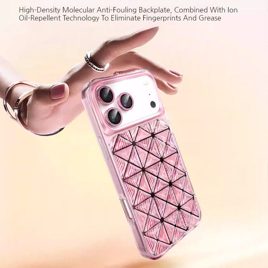 [Magsafe Compatible] Apple iPhone 17/Pro/ Pro Max - Kingxbar Geometric 3D Shockproof Phone Case