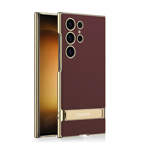 Samsung Galaxy S24/Plus/Ultra -  Folding Stand Business Leather Case - i-Station Mobile Phone & Electronic Device Repair and Accessories