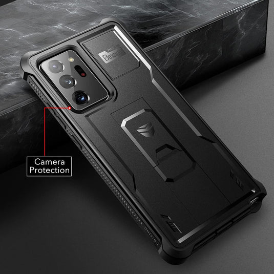 [Screen Protector & Kickstand] Samsung Galaxy Note 20/Note 20 Ultra - Shockproof Rugged Case Full-Body Bumper Protective Heavy Duty Case