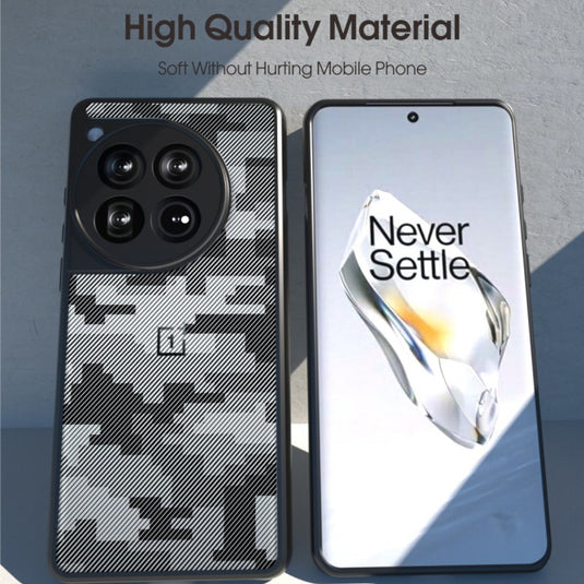 OnePlus 12 - Transparent Camouflage Shockproof Protective Case