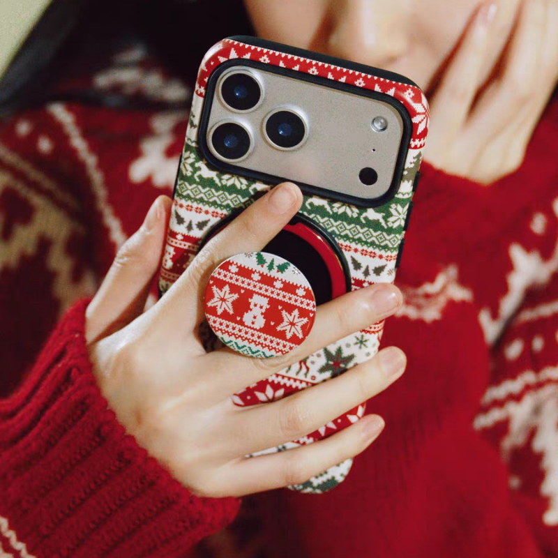 Load image into Gallery viewer, [Magsafe Compatible] Apple iPhone 17/Pro/Max - Christmas 2-in-1 Shockproof Phone Case with Stand
