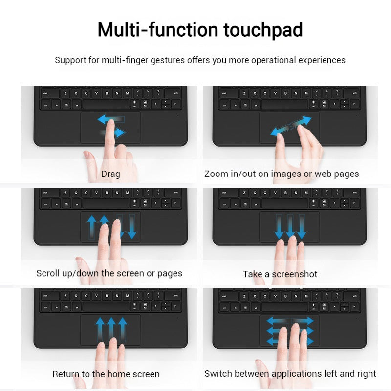 Load image into Gallery viewer, [With RGB Backlight] Xiaomi Mi Pad 6/Pro 11’’ 2023 Smart Floating Magnetic Bluetooth Keyboard Touchpad Case
