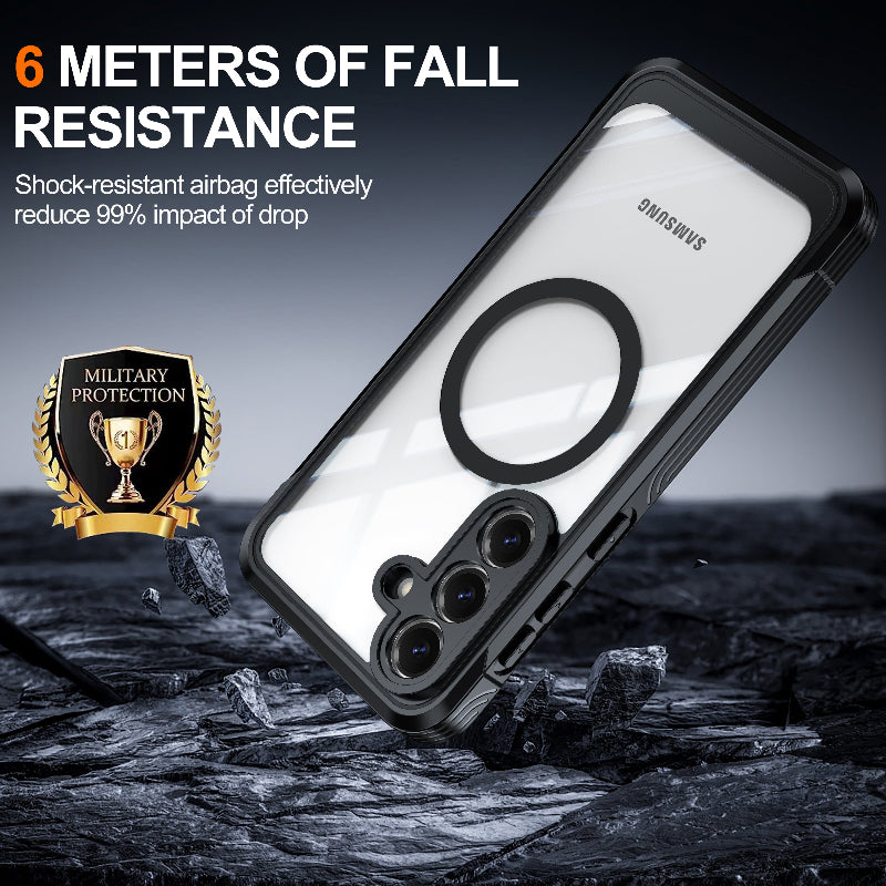 Load image into Gallery viewer, [FS Series][MagSafe Compatible] Samsung Galaxy S26 FE - Transparent Full Covered Waterproof Shockproof Armor Case
