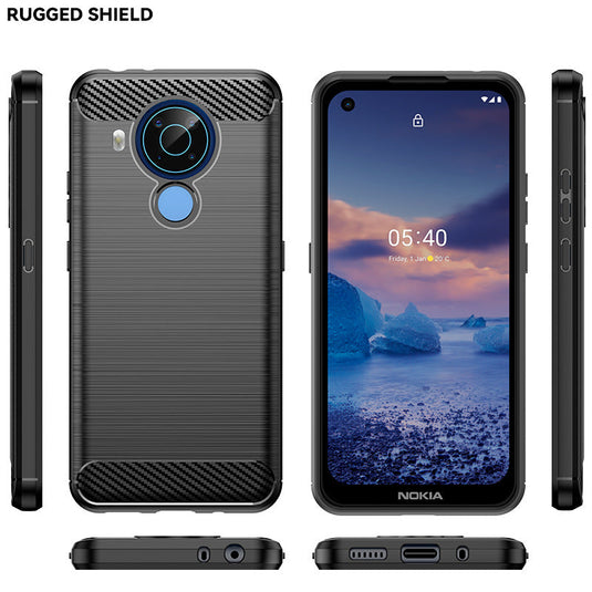 Nokia 5/5.1/5.1 Plus (X5)/Nokia 5.3/Nokia 5.4 - Shield Shockproof Rugged Heavy Duty Case With 2PC 9H Tempered Glass Screen Protector