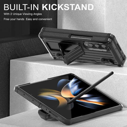 [With Pen Slot] [With Stand] Samsung Galaxy Z Fold 3(SM-F926) - 360° Full Coverage Shockproof Phone Case