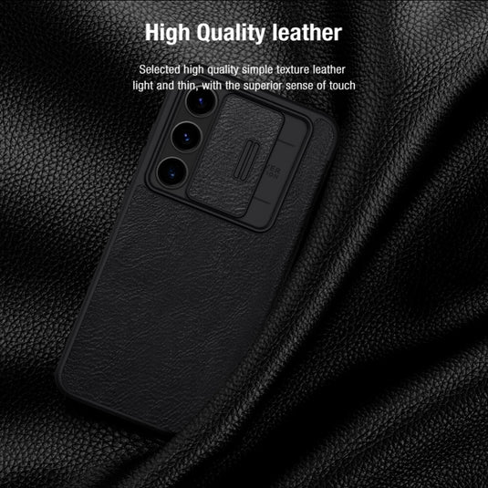 Samsung Galaxy S24 FE - NILLKIN Qin Pro Series Sliding Camera Cover Design Leather Phone Case