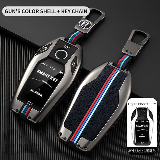 BMW Metal Shell & Soft Silicone Full Protection Car Key Fob Case Cover For 5, 6, 7 Series, X3, X5, X6, X7 - i-Station Mobile Phone & Electronic Device Repair and Accessories