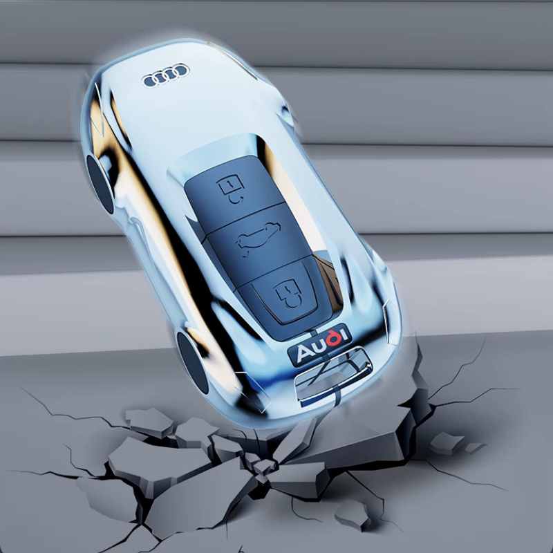 Load image into Gallery viewer, Audi Zinc Alloy Silicone Car Key Fob Case Cover For A3, A4, A5, A6, A8, Q2, Q5, Q7, Q8, e-tron - i-Station Mobile Phone &amp; Electronic Device Repair and Accessories
