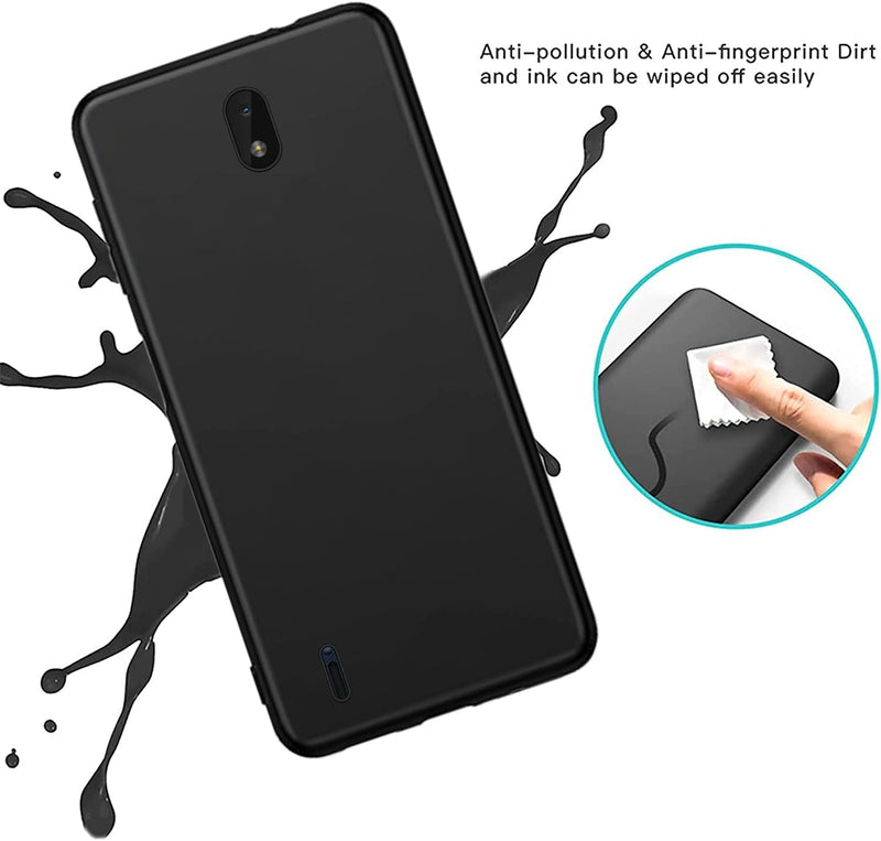 Load image into Gallery viewer, Nokia C01 Plus - Shield Soft TPU Cover Matte Anti-scratch Anti-fingerprint Case With 2PC 9H Tempered Glass Screen Protector
