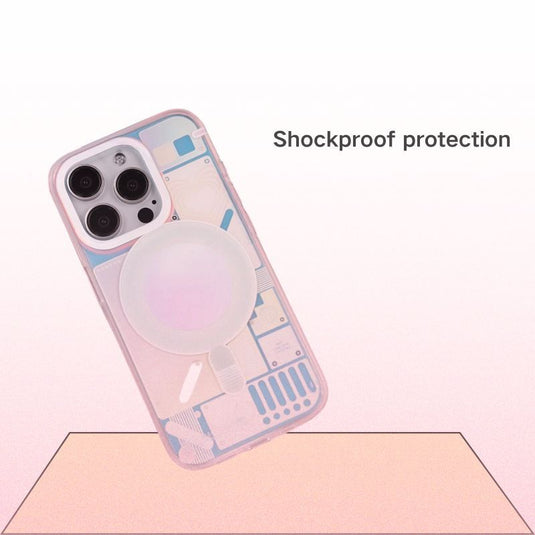 [Magsafe Compatible] Apple iPhone 14/Pro/Max - High Quality White Laser Fashion-Forward Series Case