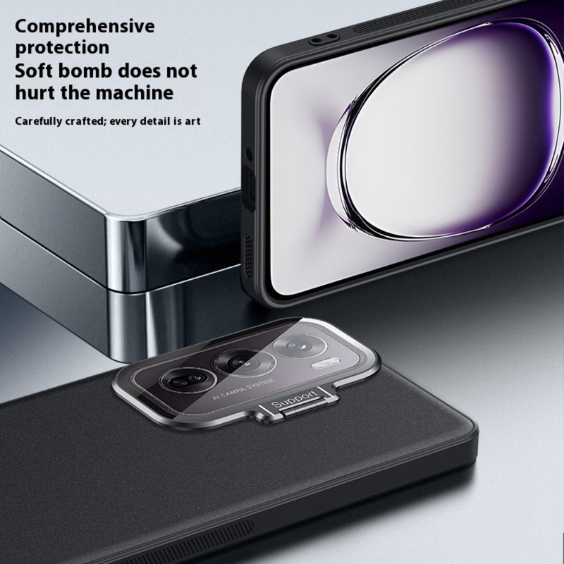 Load image into Gallery viewer, OPPO Reno12/Pro - PC Material Transparent Lens Cover Stand Protection Case
