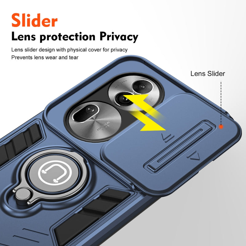 Load image into Gallery viewer, [Built-in Stand][With Slide Lens Cover] OPPO Reno11/Pro/F - PC + TPU 2 in 1 Anti-Drop Protective Shell Case
