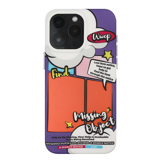 Apple iPhone 14/Pro/ Pro Max Laser matte phone case with manga design style Shockproof Fashion Series Case