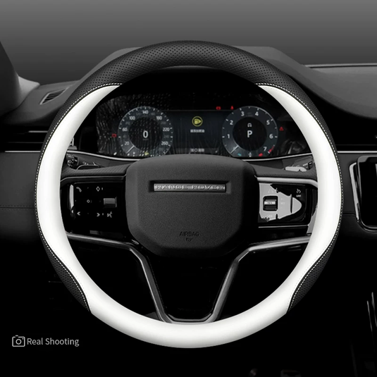 Land Rover Premium Nappa Leather Breathable Ultra-Thin Non-Slip Steering Wheel Cover For Discovery Sport, Range Rover Evoque, Defender, Velar, Discovery 4/5 - i-Station Mobile Phone & Electronic Device Repair and Accessories