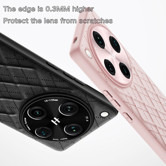 OPPO Find X8/Pro Diamond Pattern Plain Leather Shockproof Essentials Series Case