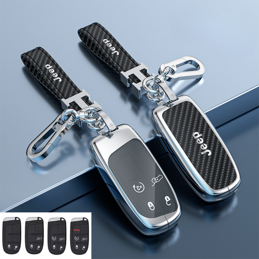 Jeep Carbon Fiber Full Protection Key Fob Case for Grand Cherokee, Cherokee, Renegade, Compass, Commander - i-Station Mobile Phone & Electronic Device Repair and Accessories