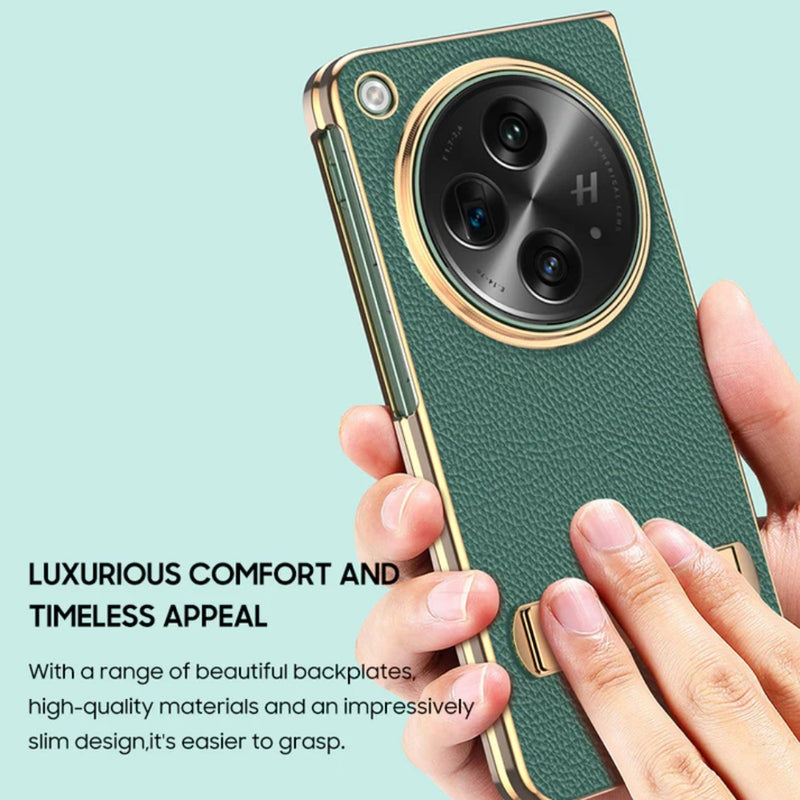 Load image into Gallery viewer, OPPO Find N3 (CPH2499) - Business Electroplated Leather Case
