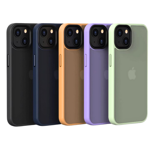 Apple iPhone 16/Plus/Pro/Pro Max Translucent PC + TPU Shockproof Silicone Essentials Series Case