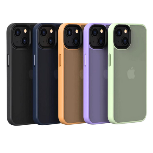 Apple iPhone 15/Plus/Pro/Pro Max Translucent PC + TPU Shockproof Silicone Essentials Series Case