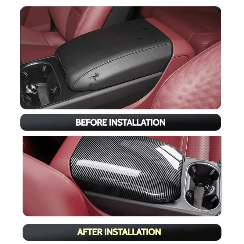 Load image into Gallery viewer, Porsche Carbon Fiber Center Armrest Cover For Cayenne - i-Station Mobile Phone &amp; Electronic Device Repair and Accessories
