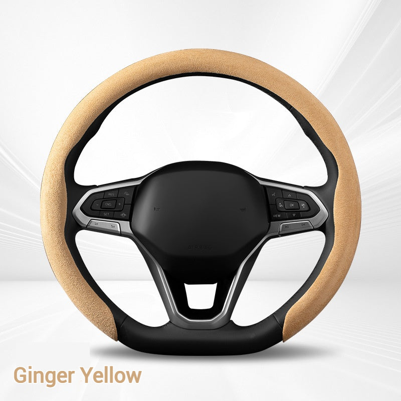 Load image into Gallery viewer, BYD Suede Car Steering Wheel Covers For Qin Plus, Han EV, Song PLUS, Tang DMI, Yuan Pro, Dolphin, Seagull, Seal - i-Station Mobile Phone &amp; Electronic Device Repair and Accessories
