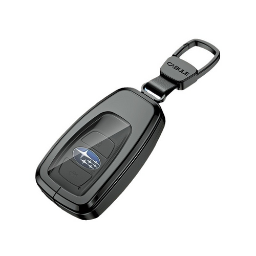 Subaru Alloy + TPU Film Protection Car Key Fob Case Cover For Outback, Forester, Impreza, WRX, XV, Crosstrek, Legacy