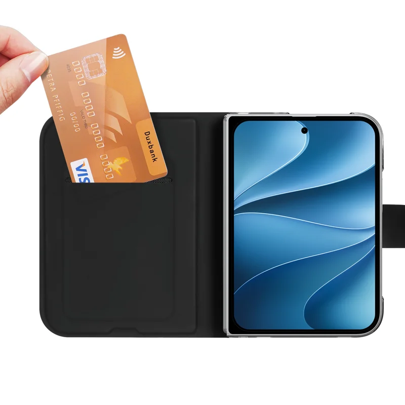 Load image into Gallery viewer, [With Card Slot] Apple iPhone Ultra (iPhone Fold)  DUX DUCIS Skin Pro Series Premium PU Leather Magnetic Flip Closure Case
