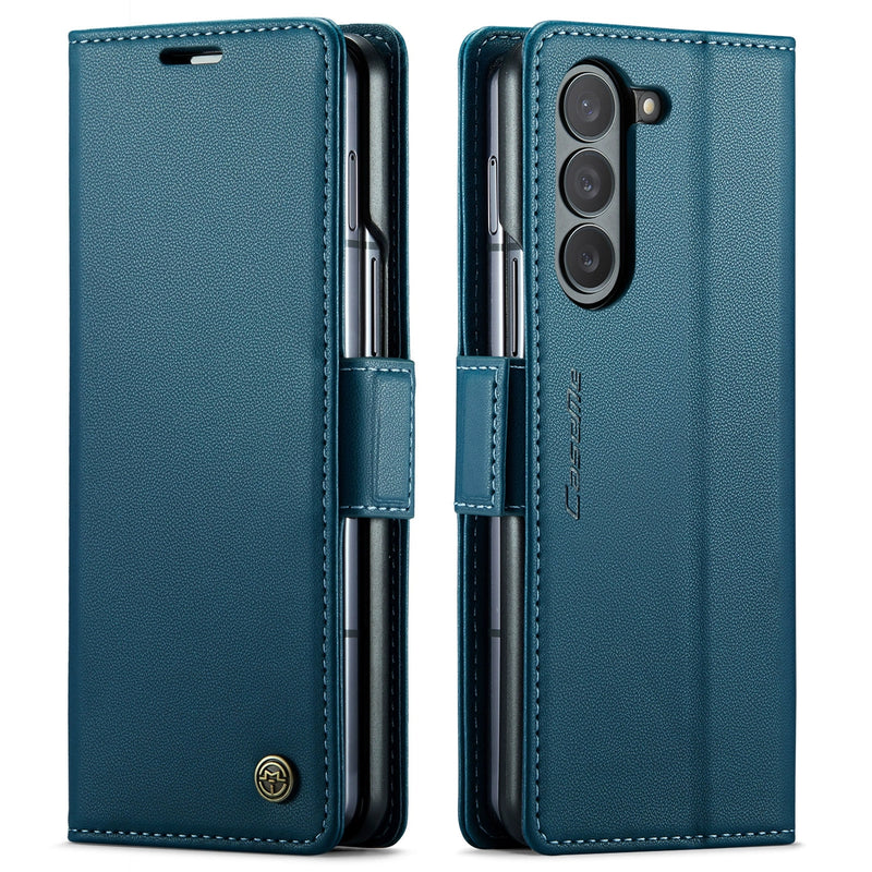 Load image into Gallery viewer, Samsung Galaxy Z Fold 6 (SM-F956) Premium Leather Shockproof Wallet Series Case
