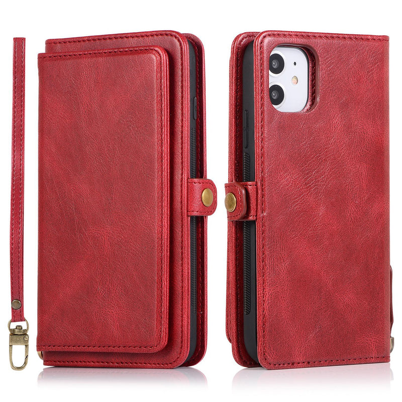 Load image into Gallery viewer, [With Card Slot] Apple iPhone 16/Pro/Pro Max/Plus Multi-Functional Leather 2-in-1 Wallet Series Case
