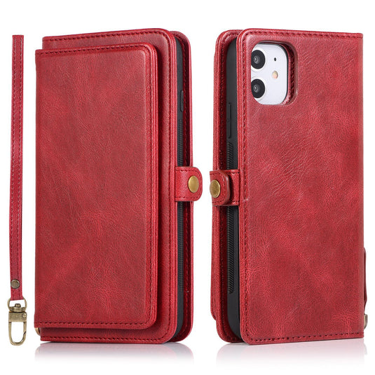 [With Card Slot] Apple iPhone 16/Pro/Pro Max/Plus Multi-Functional Leather 2-in-1 Wallet Series Case